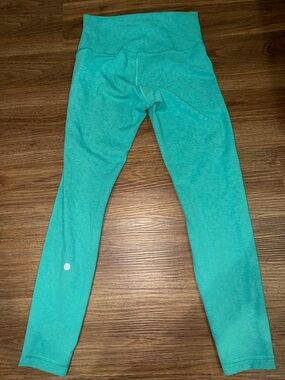 Lululemon Wunder Train High-Rise Tight 25” Blaze Maldives Green Size- 6